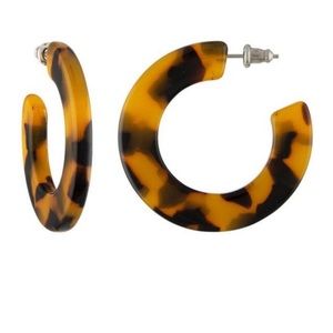 Machete Tortoise Lucite style  Earrings